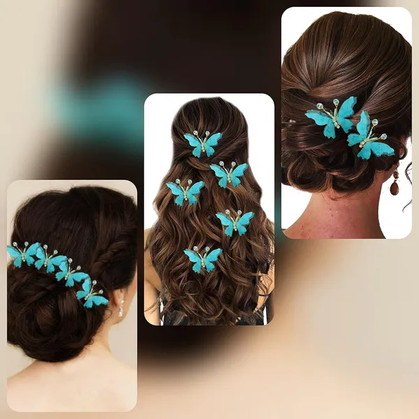 Pack_of_6_Sky_Blue_Artificial_Butterfly_Hair_Pin_For__And_Women_Pins