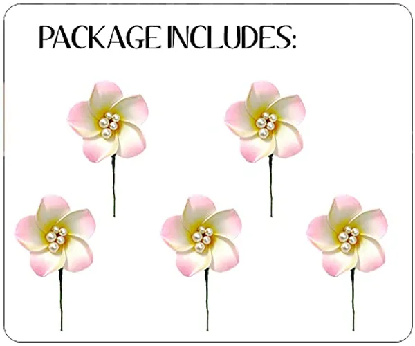 Pack_of_5_Baby_Pink_Women_Artificial_Frangipani_Hair_Accessories_And_Juda_Pin__Pins