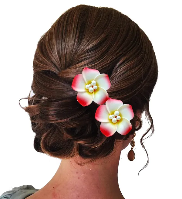 Pack_of_5_Red_Women_Artificial_Frangipani_Hair_Accessories_And_Juda_Pin__Pins