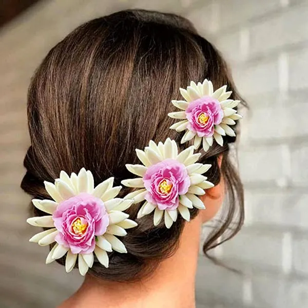 Baby_Pink_Artificial_Rose_With_Jasmine_Flower_Hair_Pin_For_Women_&_Girls_(14_X_8_X_4_Cm)
