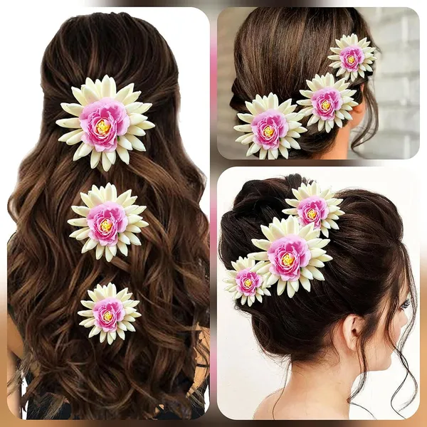Baby_Pink_Artificial_Rose_With_Jasmine_Flower_Hair_Pin_For_Women_&_Girls_(14_X_8_X_4_Cm)
