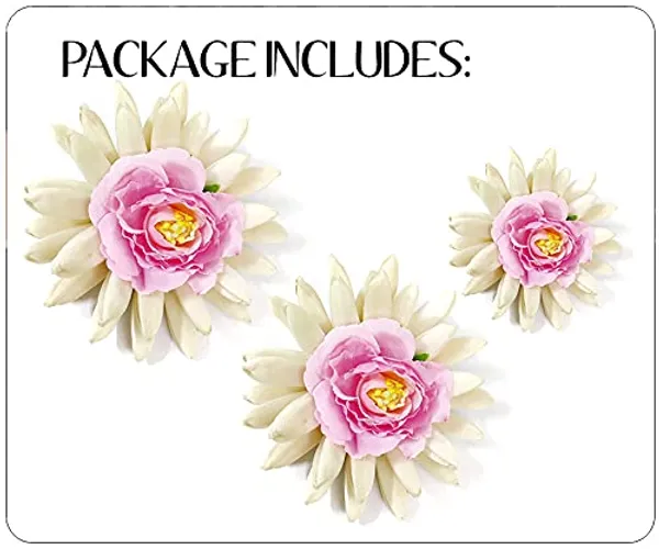 Baby_Pink_Artificial_Rose_With_Jasmine_Flower_Hair_Pin_For_Women_&_Girls_(14_X_8_X_4_Cm)
