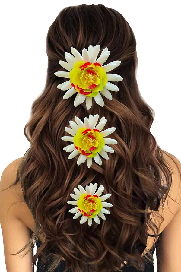 Red_&_Yellow_Artificial_Rose_With_Jasmine_Flower_Hair_Pin_For_Women_&_Girls_(14_X_8_X_4_Cm)