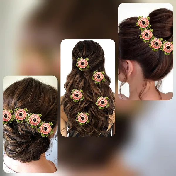 Pack_of_5_Baby_Pink_Artificial_Rose_Flower_Hair_Pin_For_Women__Pins