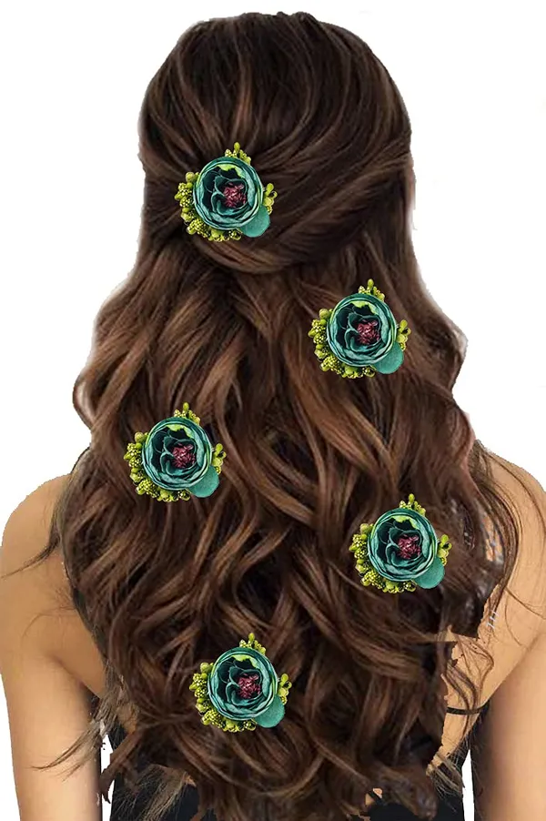 Torquoise_Attractive_Royal_Look_Artificial_Rose_Flower_Bridal_Wedding_Hair_Accessories_For_Women_&_Girls_(14_X_8_X_1_Cm)