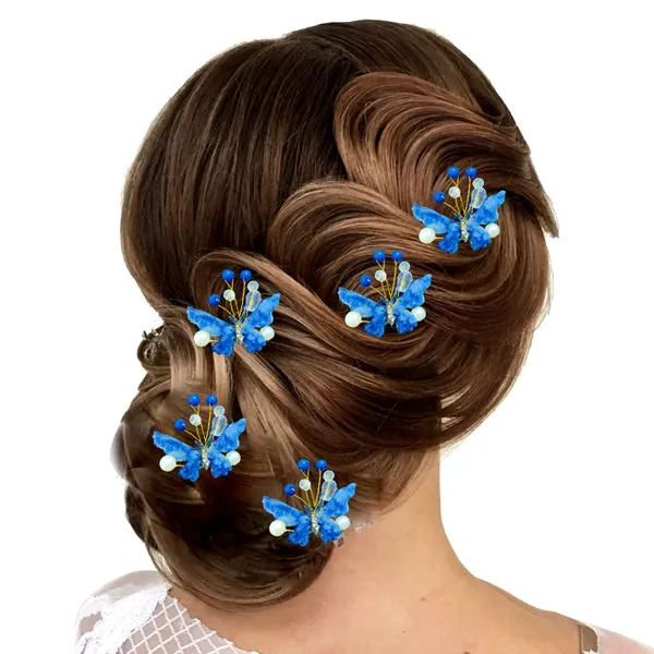 Pack_of_5_Blue_Butterfly_With_Shiny_Pearl_Hair_Pin_Accessories_For_Women