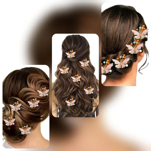 Pack_of_5_Peach_Butterfly_With_Shiny_Pearl_Hair_Pin_Accessories_For_Women