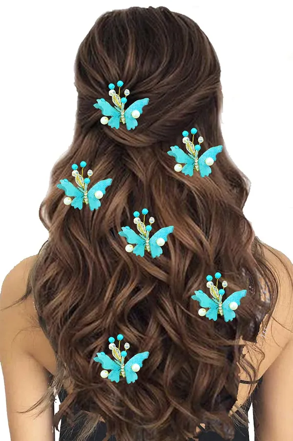 Pack_of_5_Sky_Blue_Butterfly_With_Shiny_Pearl_Hair_Pin_Accessories_For_Women