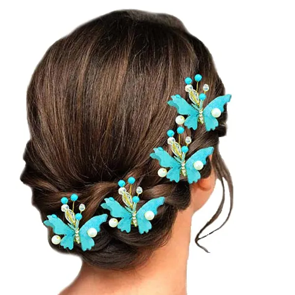 Pack_of_5_Sky_Blue_Butterfly_With_Shiny_Pearl_Hair_Pin_Accessories_For_Women