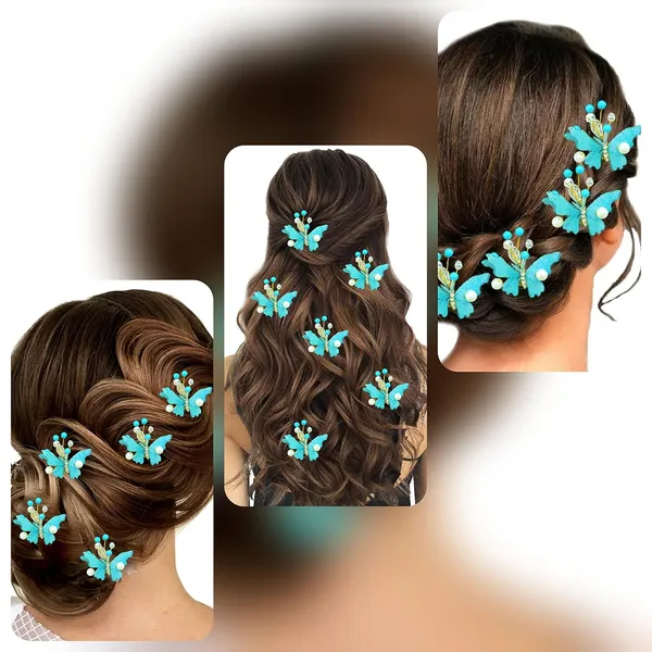 Pack_of_5_Sky_Blue_Butterfly_With_Shiny_Pearl_Hair_Pin_Accessories_For_Women