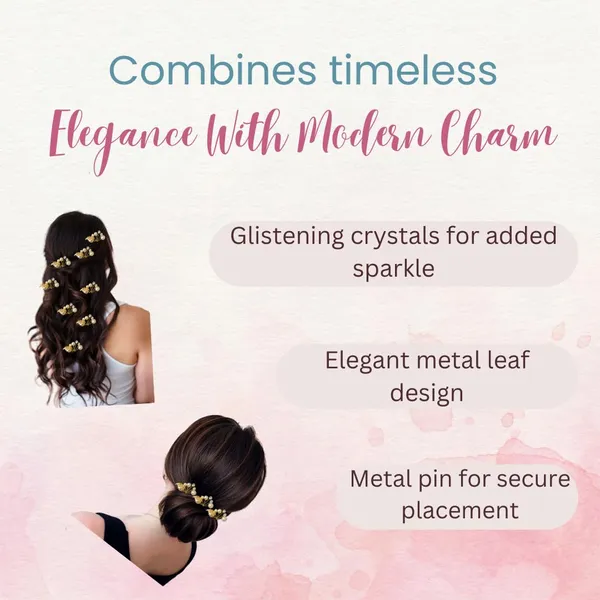 Golden_Metal_Stone_With_Leaf_Juda_Bun_Pin_Accessories_For_Women_&_Girls_(Set_Of_8)_(14_X_8_X_1_Cm)