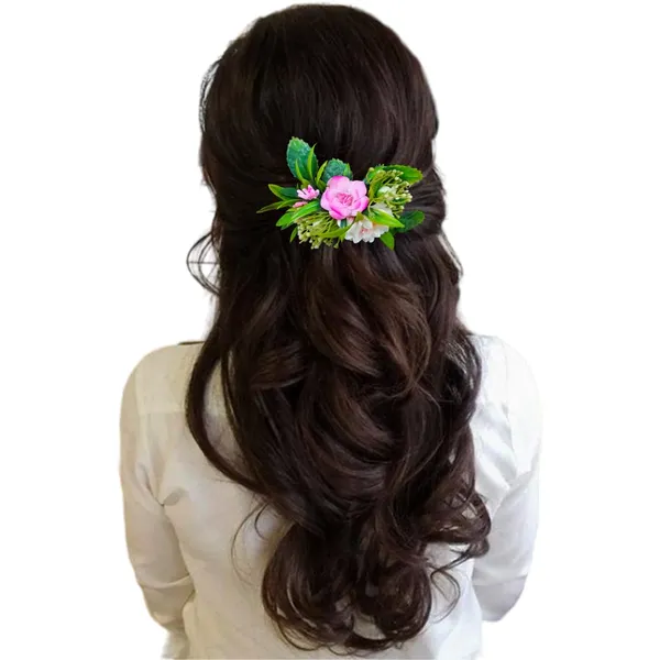 Baby_Pink_&_Peach_Artificial_Metal_Floral_Adorned_With_Intricate_Flowers_And_Leaves_Design_Hairpin_Accessories_For_Women_&_Girls_(14_X_8_X_1_Cm)