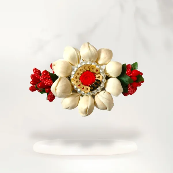 Red_Artificial_Metal_Floral_Mogra_Petal_Centerpiece_With_Pollens_Design_Hairpin_Claw_Clip_Hair_Accessories_For_Women_&_Girls_(14_X_8_X_1_Cm)