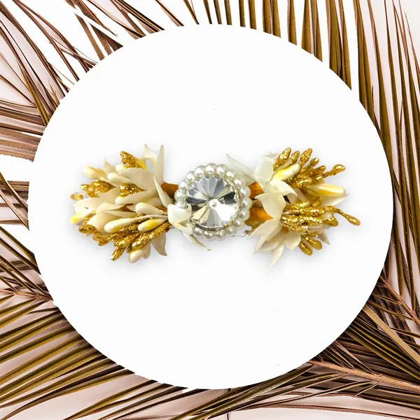 Gold_&_White_Crystal_Stone_Centerpiece_With_Claw_Clip_For_Women_&_Girls_(14_X_8_X_1_Cm)