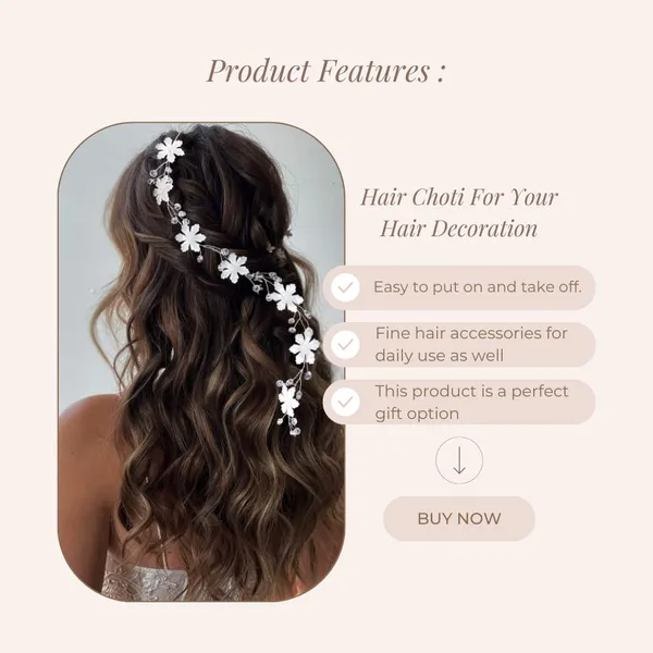 White_Artificial_White_Flower_With_Pearl_Hair_Pin_For_Women_&_Girls
