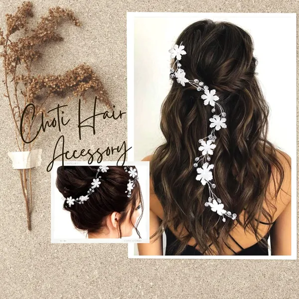 White_Artificial_White_Flower_With_Pearl_Hair_Pin_For_Women_&_Girls