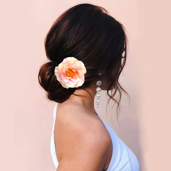 Baby_Pink_Artificial_Rose_Hair_Pin_Accessories_For_Women_&_Girls_(14_X_8_X_1_Cm)