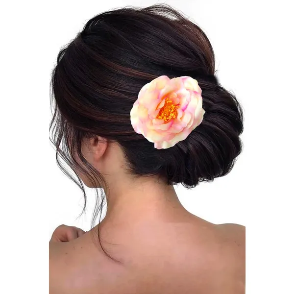 Baby_Pink_Artificial_Rose_Hair_Pin_Accessories_For_Women_&_Girls_(14_X_8_X_1_Cm)
