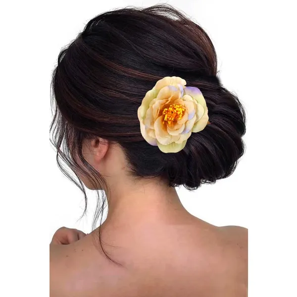 Beige_Artificial_Plastic_Rounded_Floral_Design_Hairpinaccessories_For_Women_&_Girls_(14_X_8_X_1_Cm)