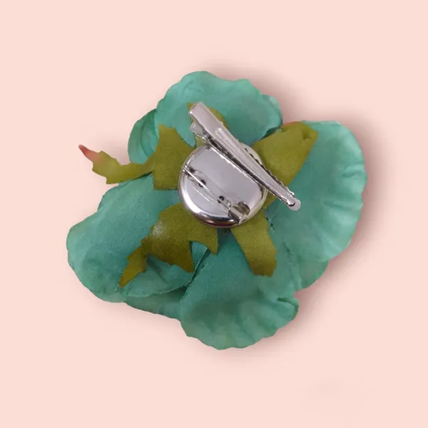 Blue_&_Green_Artificial_Rose_Hair_Pin_Accessories_For_Women_&_Girls_(14_X_8_X_1_Cm)