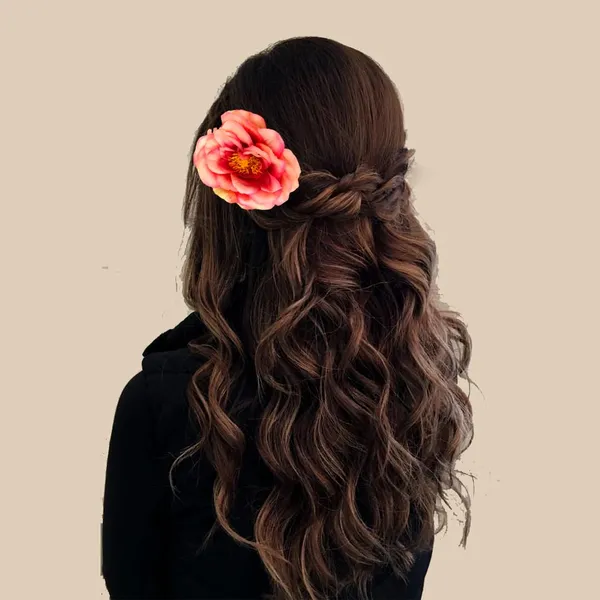 Dark_Pink_Artificial_Rose_Hair_Pin_Accessories_For_Women_&_Girls_(14_X_8_X_1_Cm)