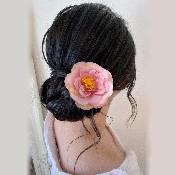 Mauve_Artificial_Rose_Hair_Pin_Accessories_For_Women_&_Girls_(14_X_8_X_1_Cm)
