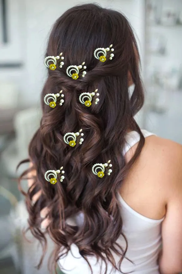 Pack_of_8_Golden_Artificial_Flower_With_Pearls_Hair_Pin_Accessories_For_Women