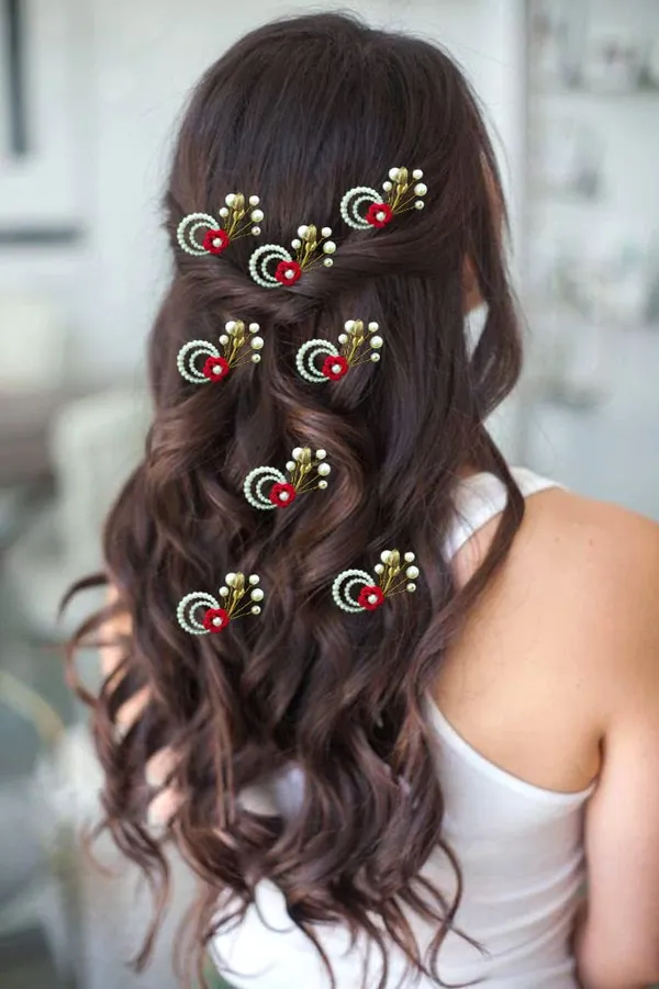 Pack_of_8_Red_Artificial_Flower_With_Pearls_Hair_Pin_Accessories_For_Women
