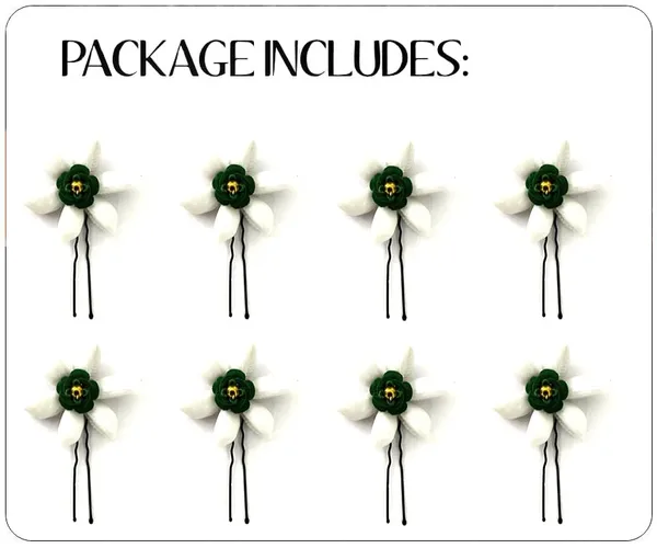 Pack_of_8_Green_Artificial_Jasmine_Flower_With_Pearls_Hair_Pin_Bridal_Hair_Accessories_Pins