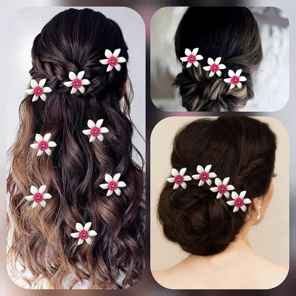 Pack_of_8_Dark_Pink_Artificial_Jasmine_Flower_With_Pearls_Hair_Pin_Bridal_Hair_Accessories_Pins