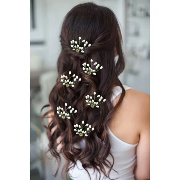 Silver_Artificial_Metal_With_Pearls_Designed_Hair_Pin_For_Women_&_Girls