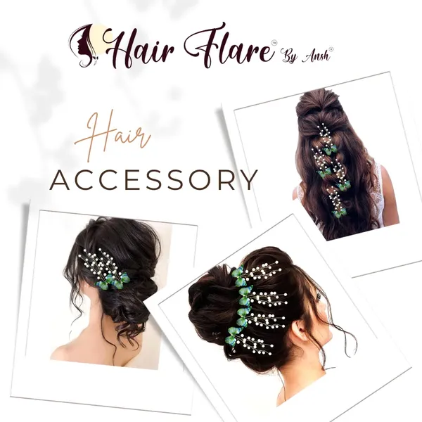 Pack_of_4_Green_Butterfly_With_White_Pearls_Hair_Pins_For_Women