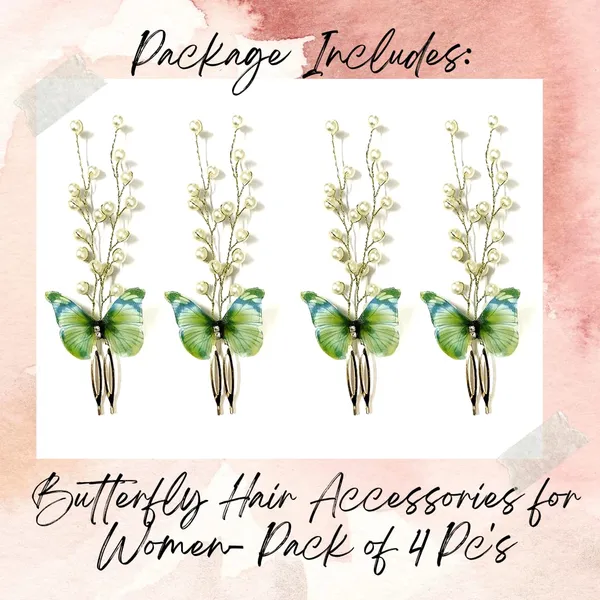 Pack_of_4_Green_Butterfly_With_White_Pearls_Hair_Pins_For_Women