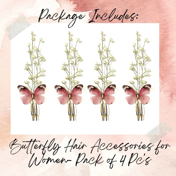 Pack_of_4_Peach_Butterfly_With_White_Pearls_Hair_Pins_For_Women