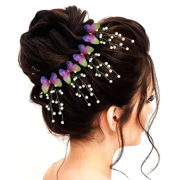 Pack_of_4_Rainbow_Butterfly_With_White_Pearls_Hair_Pins_For_Women