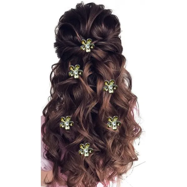 Gold_Stone_Made_Flowers_Hair_Comb_Slide_For_Women_&_Girls