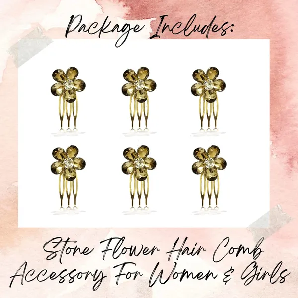 Gold_Stone_Made_Flowers_Hair_Comb_Slide_For_Women_&_Girls