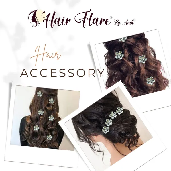 Silver_Stone_Made_Flowers_Hair_Comb_Slide_For_Women_&_Girls