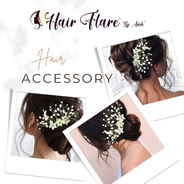 Silver_Artificial_Metal_Flowers_With_Pearls_Designed_Hair_Pin_Accessories_For_Women_&_Girls