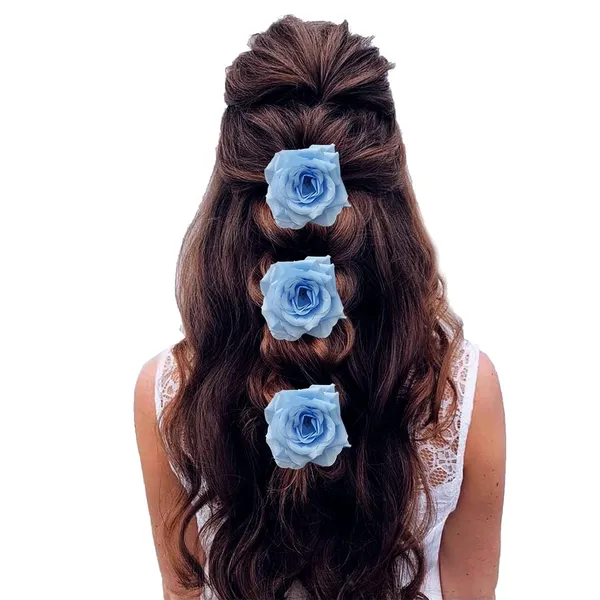 Pack_of_3_Sky_Blue_Floral_Bridesmaid_Hair_Accessories_Rose_Pin
