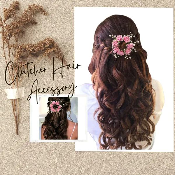 Dark_Pink_Artificial_Flowers_With_White_Pearls_Hair_Clutcher_For_Women_&_Girls