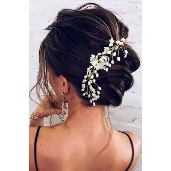 White_Flowers_With_Pearl_Hair_Vein_For_Women_&_Girls