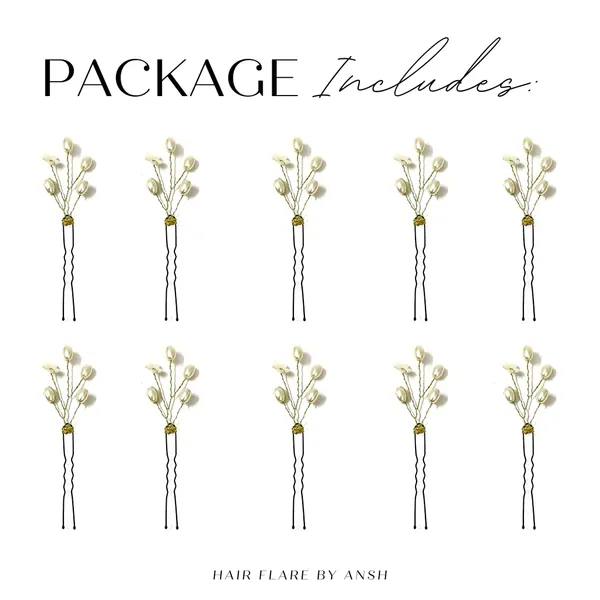 Pack_of_10_White_Flower_Pearl_And_Beads_Hair_Pin_Jewellery