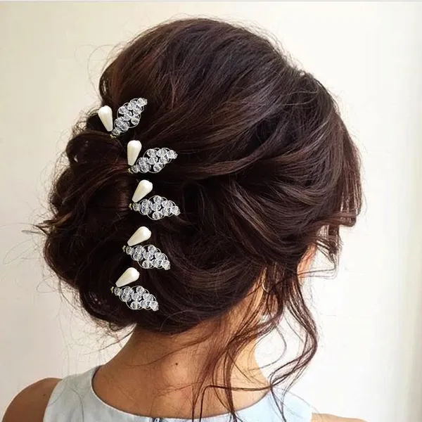 White_&_Golden_Beautiful_Handmade_Floral_Wedding_Bridesmaid_Hair_Jewellery