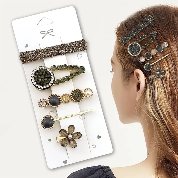 Black_Fancy_Korean_Style_Metal_Hairpin_Accessories_For_Women_&_Girls_(Set_Of_5_Pins)