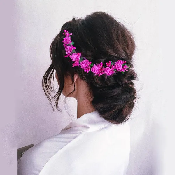 Dark_Pink_Small_Rose_Tiara_Hair_Accessories_For_Women_&_Girls_(14_X_8_X_1_Cm)