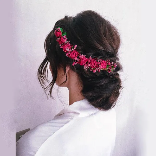 Maroon_Small_Rose_Tiara_Hair_Accessories_For_Women_&_Girls_(14_X_8_X_1_Cm)