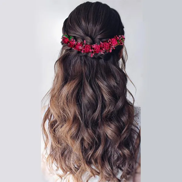 Maroon_Small_Rose_Tiara_Hair_Accessories_For_Women_&_Girls_(14_X_8_X_1_Cm)