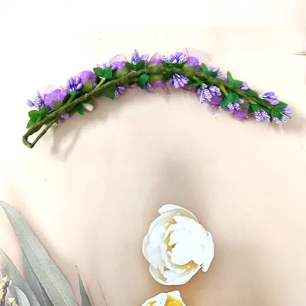 Purple_Small_Rose_Tiara_Hair_Accessories_For_Women_&_Girls_(14_X_8_X_1_Cm)