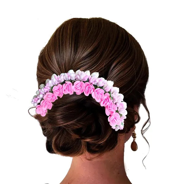Baby_Pink_Rose_Floral_With_Pollen_Hair_Vein_Accessories_For_Women_(14_X_8_X_1_Cm)